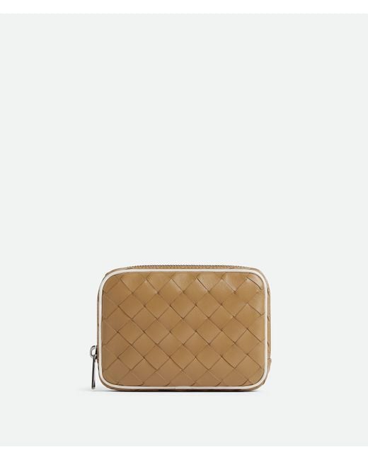 Pochette Intrecciato Teen Con Zip di Bottega Veneta in Natural da Uomo