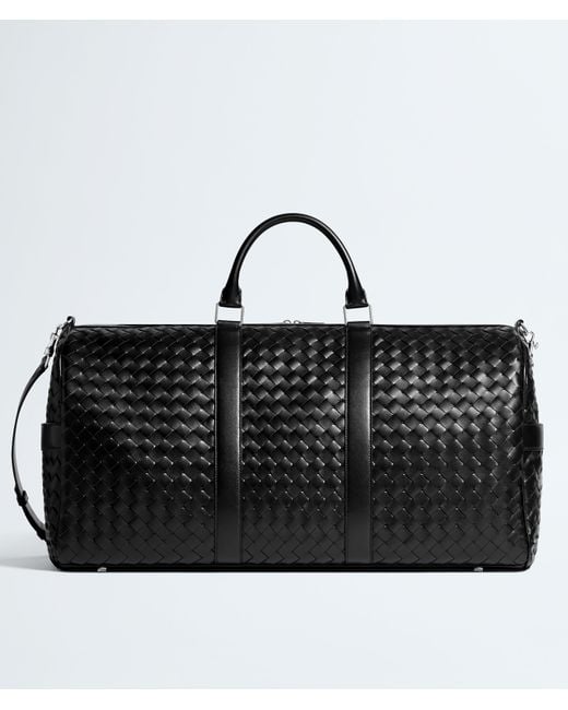 Bottega Veneta Black Large Intrecciato Duffle for men