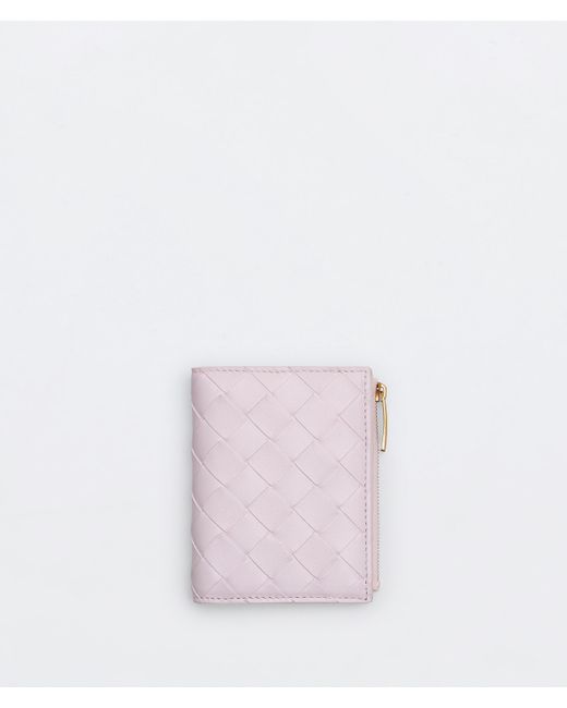 Bottega Veneta Pink Bi-fold Portemonnaie Mit Zip