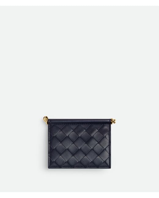 Bottega Veneta Blue Solstice Business Card Case
