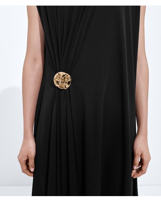 Bottega Veneta Women's Black Crepe Viscose Jersey Dress - www.benaras.co Bottega Veneta Women's Black Crepe Viscose Jersey Dress - www.benaras.co