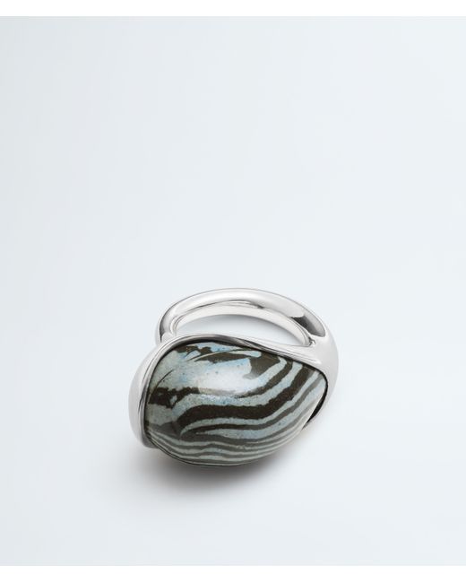 Bottega Veneta White Drop Ring