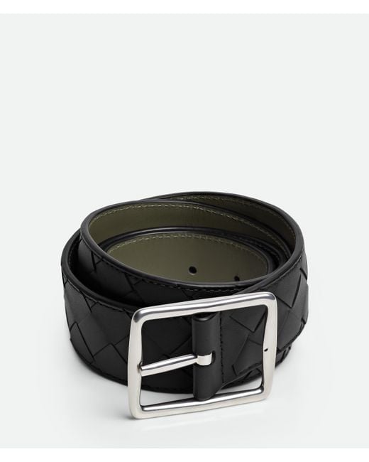 Bottega Veneta Black Reverso Belt for men
