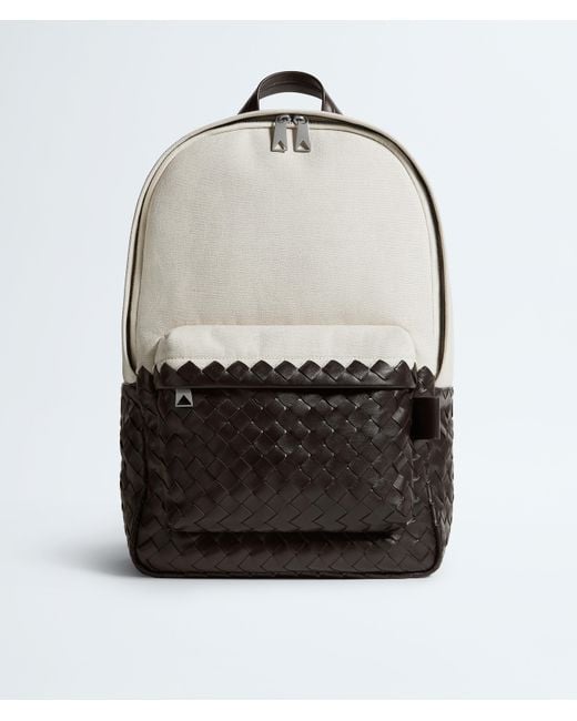 Bottega Veneta Black Intrecciato Backpack for men