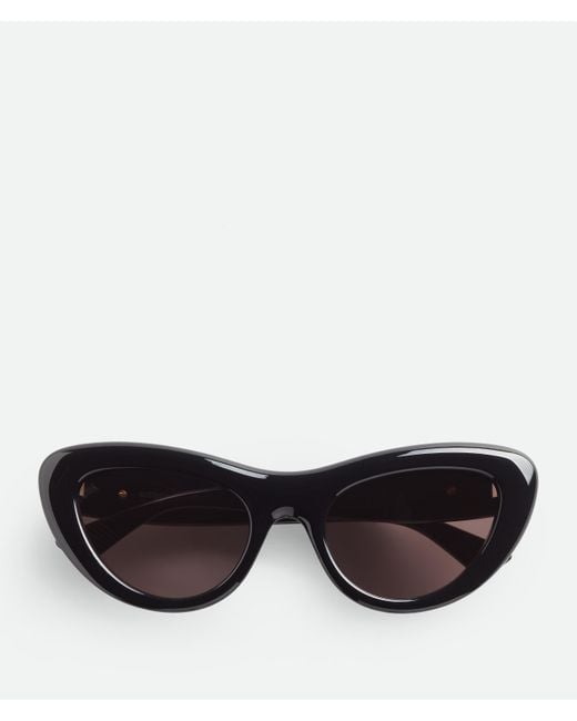Bottega Veneta ボンベ キャットアイ サングラス Black
