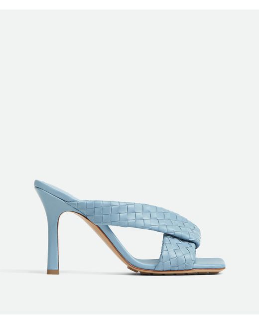 Bottega Veneta Blue Riva Mules