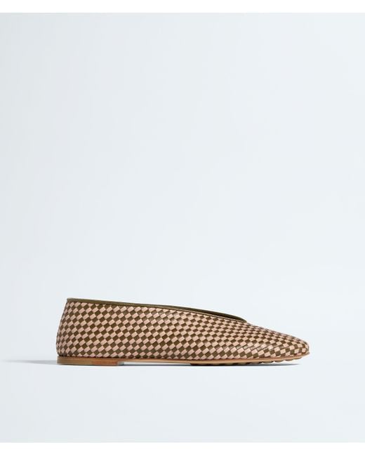 Bottega Veneta White Rosa Ballerina