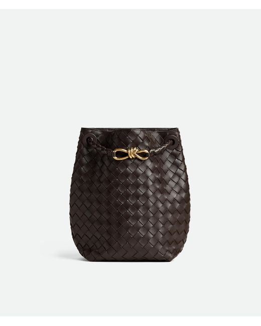 Bottega Veneta Black Small Andiamo Bucket