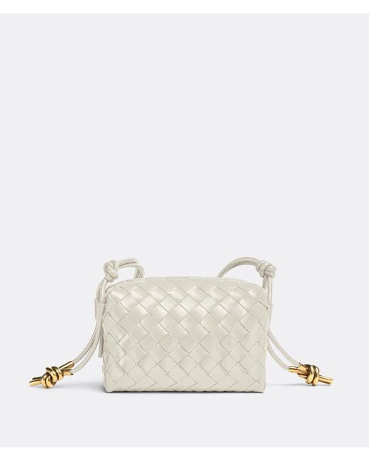 Bottega Mini Loop Camera Bag in Bone (White) Lyst Canada