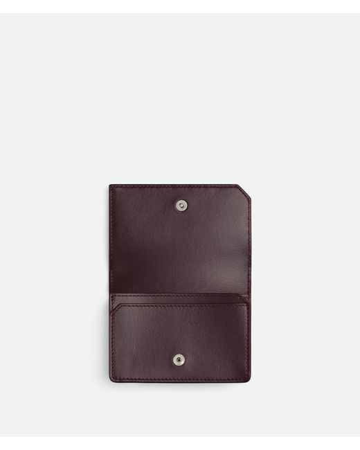 Bottega Veneta Intrecciato Piccolo Visitenkartenetui in Purple für Herren