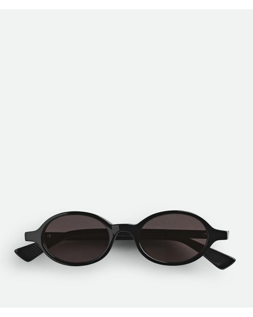 Bottega Veneta クラシック オーバル サングラス Black
