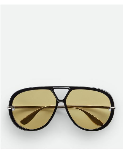 Bottega Veneta Classic Aviator Sunglasses in Green Lyst UK