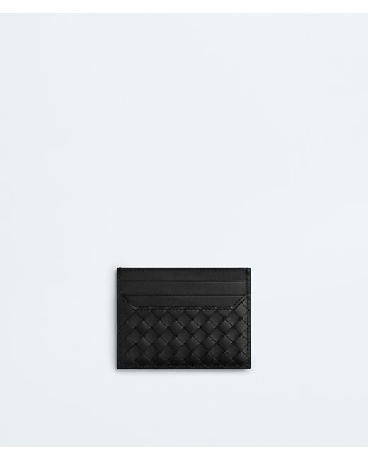 Bottega Veneta Black Intrecciato Piccolo Card Case for men