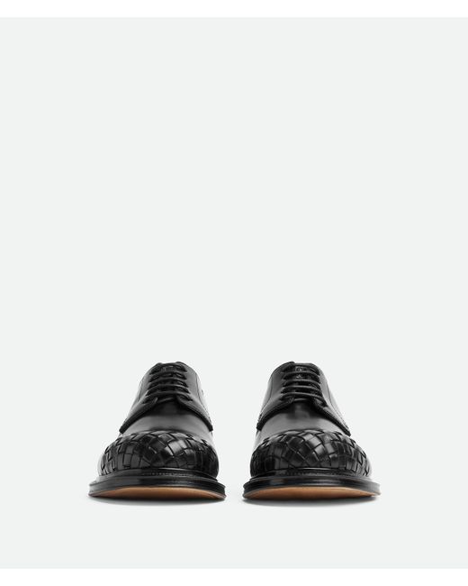 Bottega Veneta Black James Lace-Up Shoe