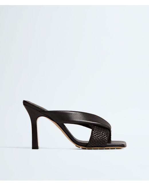 Bottega Veneta Black Riva Mule