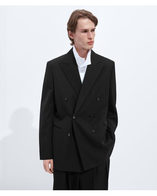Bottega Veneta Black Light Wool Twill Jacket for men