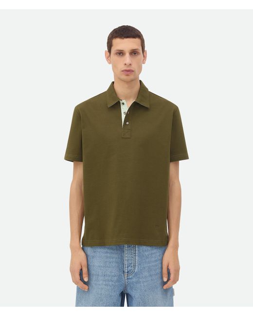 Polo di Bottega Veneta in Green da Uomo