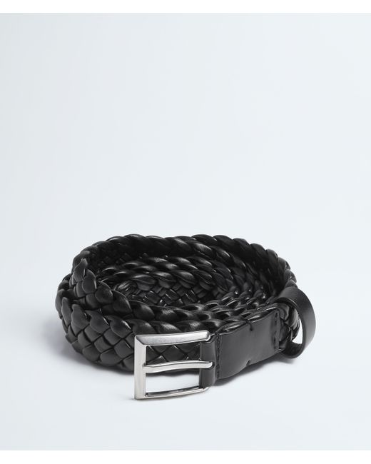 Bottega Veneta Black Solo Belt for men