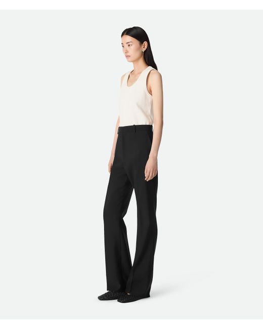 Bottega Veneta ライトウール フレアパンツ White