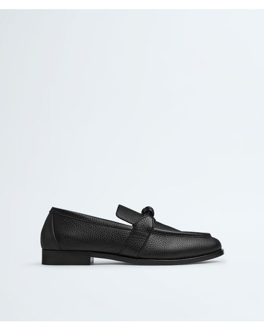 Bottega Veneta Black Leather Astaire Loafers for men