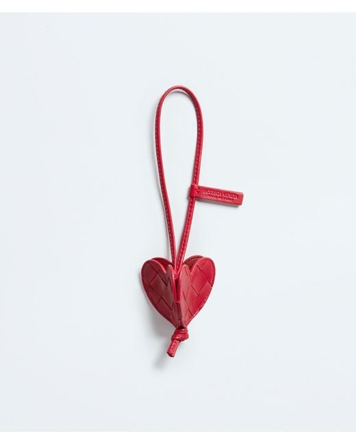 Bottega Veneta Red Heart Charm