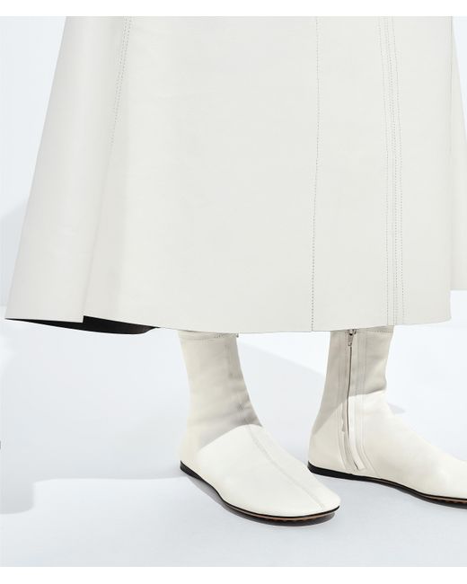 Bottega Veneta White Cherry Ankle Boot