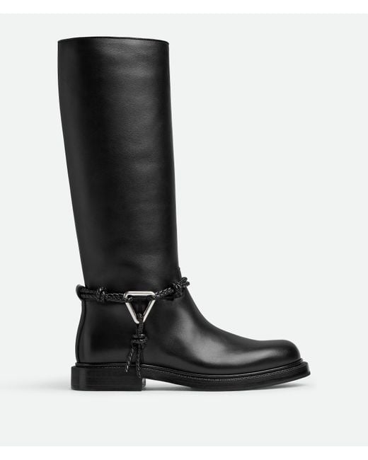Bottega Veneta Black James Knee High Boot