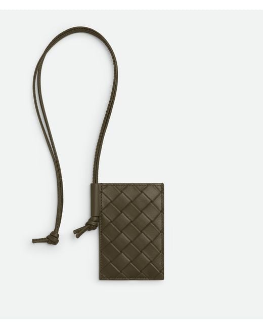 Bottega Veneta Intrecciato Stamp Kartenetui in Green für Herren