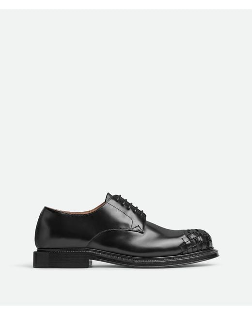 Bottega Veneta Black James Lace-Up Shoe