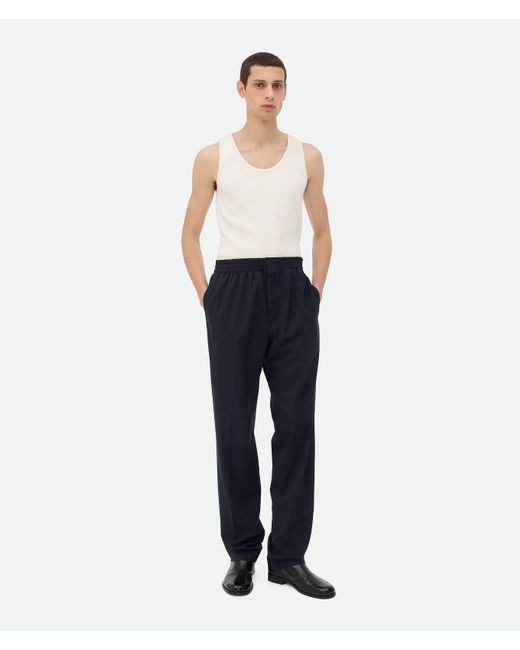 メンズ Bottega Veneta ファインウール パンツ Blue