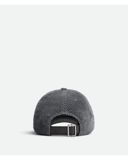 Bottega Veneta Gray Corduroy Cap for men