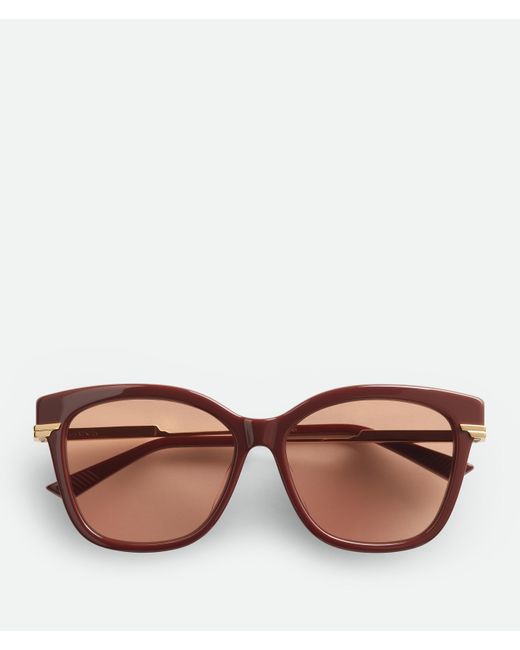 Bottega Veneta Brown Classic Square Sunglasses