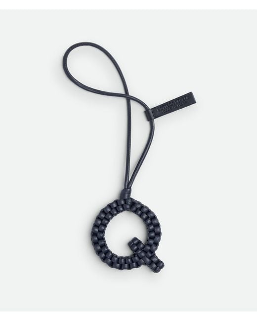 Bottega Veneta Blue Letter Q Charm for men