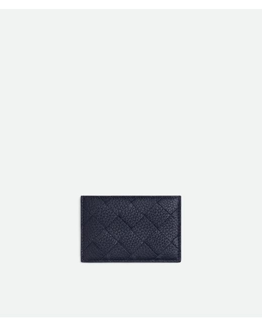 Bottega Veneta Blue Intrecciato Credit Card Case for men