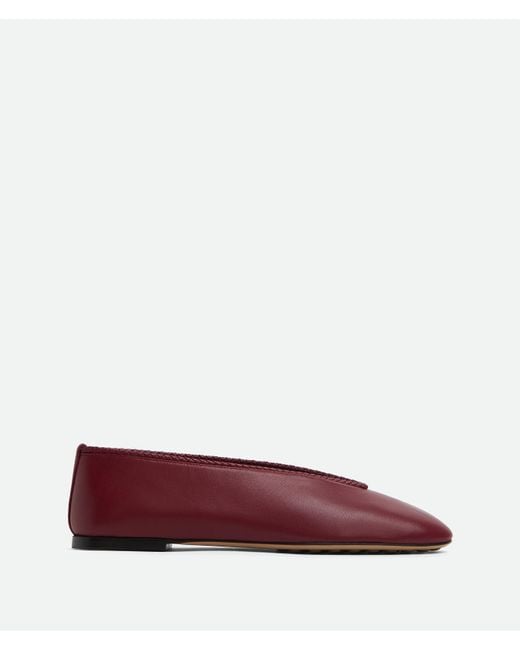 Bottega Veneta Red Rosa Ballerina