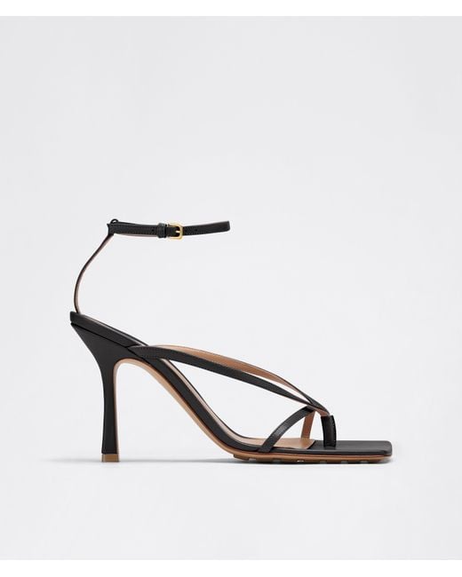 Bottega Veneta White Stretch Strap Sandal