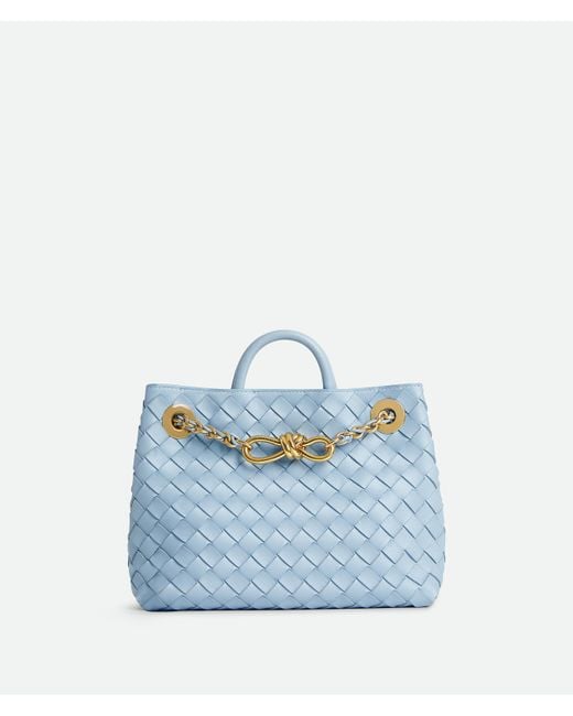 Andiamo Piccola Con Catena di Bottega Veneta in Blue
