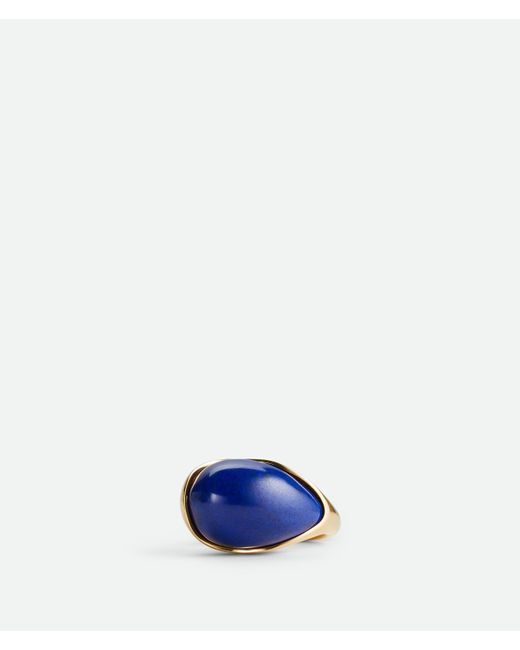 Bottega Veneta Blue Drop Ring With Stone