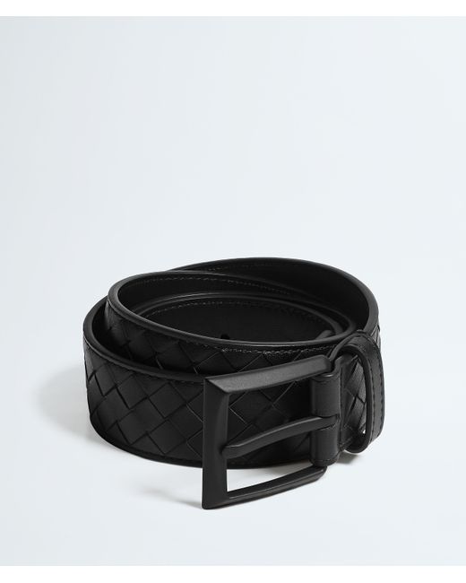 Bottega Veneta Black Solo Belt for men