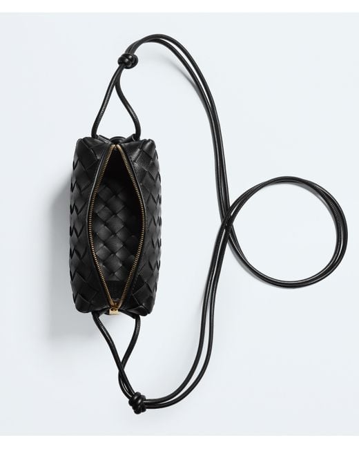 Bottega Veneta Black Mini Loop Kameratasche