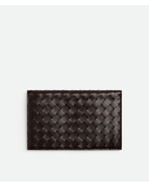 Bottega Veneta Black Intrecciato Check-In Organizer for men