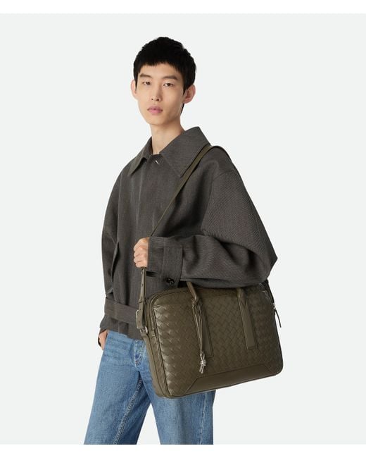 Bottega Veneta Getaway Aktentasche in Green für Herren