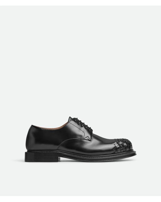 Bottega Veneta Black James Lace-Up Shoe