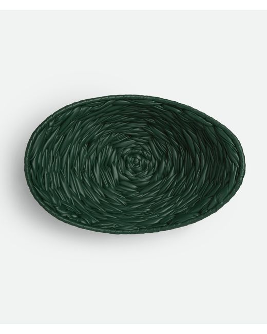 Bottega Veneta Green Intreccio Foulard Nest Basket