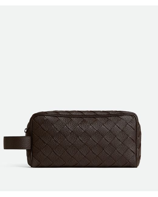 Bottega Veneta Brown Intrecciato Travel Pouch for men