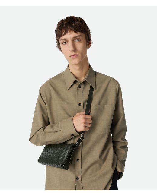 メンズ Bottega Veneta トラベラー フォンポーチ ブラック | Lyst