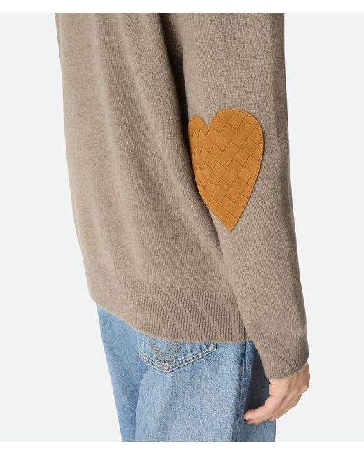 Bottega Veneta Kaschmir-Cardigan in Natural für Herren