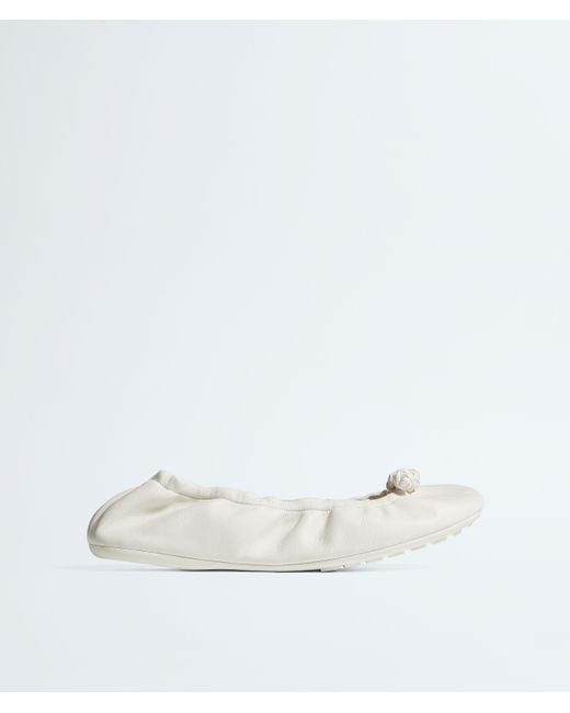 Bottega Veneta White Fantasmina Ballerina