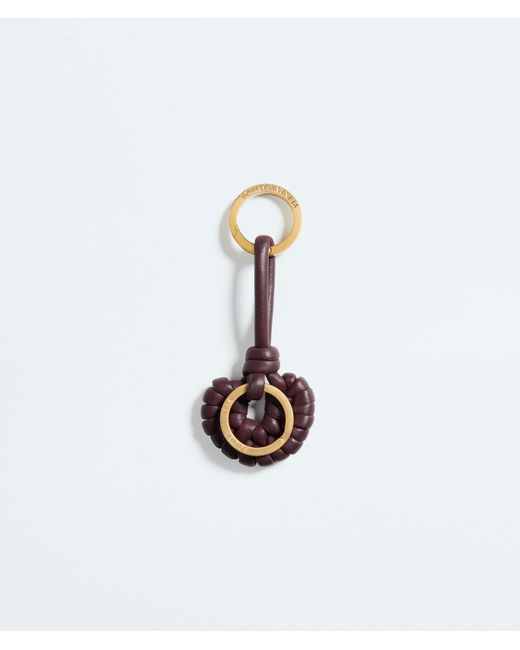Bottega Veneta White Onda Key Ring for men