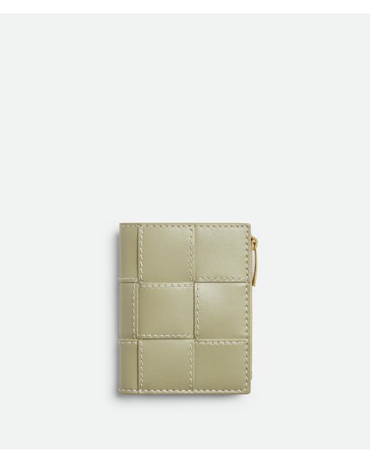 Bottega Veneta カセット スモール 二つ折りウォレット White